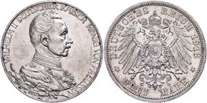 Preußen 3 Mark, 1913, Wilhelm II., ... 
