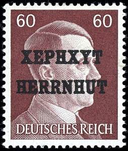 Herrnhut 1-60 Pfg. Hitler, ungebraucht, nur ... 