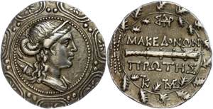 Makedonien Tetradrachme (16,70g), 158-146 v. ... 
