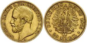 Braunschweig-Lüneburg 20 Mark, 1875, ... 