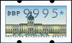 Berlin ATM 9995 Pfennig, der Höchstwert der ... 