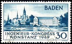 Französische Zone - Baden 30 Pfg. Konstanz, ... 