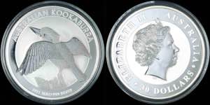 Australien 30 Dollars, 2011, Kookaburra, 1 ... 