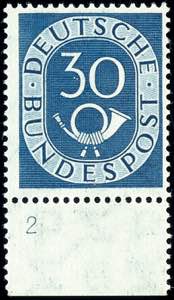 Bundesrepublik Deutschland 30 Pfg Posthorn, ... 