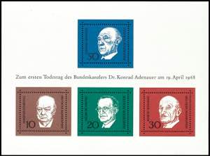 Bundesrepublik Deutschland Adenauer-Block, ... 