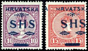 Jugoslawien 1918, 10 Filir und 15 Filir, ... 