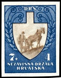Kroatien 1943, 2 K. - 7 K. Arbeitsdienst, ... 