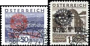 Österreich 10 Gr. bis 1 S.Rotary, 6 Werte ... 