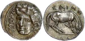 Thessalien Larissa, Drachme (6,07g), 350-325 ... 