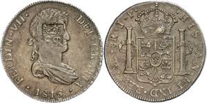 Honduras Britisch Honduras, 8 Reales, 1816, ... 