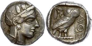 Attika Athen, Tetradrachme (17,17g), ca. 407 ... 