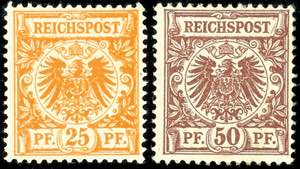 Deutsches Reich 3 - 50 Pf Krone/Adler ... 
