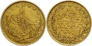 Münzen des Osmanischen Reiches 100 Kurush, ... 