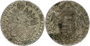 Ungarn 1/2 Taler, 1780, Maria Theresia, ... 