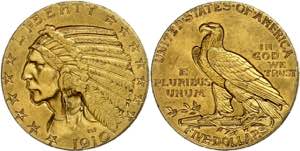 USA 5 Dollars, Gold, 1910, Philadelphia, ... 