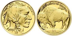USA 5 Dollars, 1/10 oz Gold, 2008, American ... 