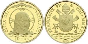 Vatikanstaat 10 Euro, Gold, 2020, die Taufe, ... 