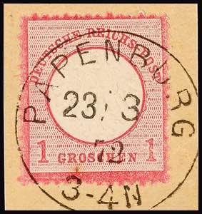 Deutsches Reich PAPENBURG 28/3 72, ... 