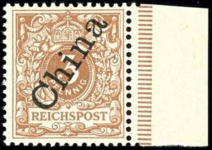 Deutsche Post in China 3 Pfennig ... 