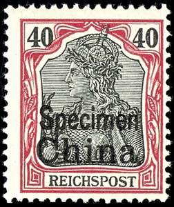 Deutsche Post in China 40 Pfg Reichspost, ... 