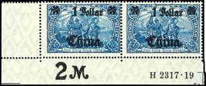 Deutsche Post in China 1 Dollar auf 2 Mark ... 