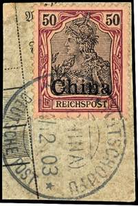 Deutsche Post in China Stempel ... 