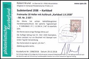 Karlsbad 10 H. Wappen, auf ... 