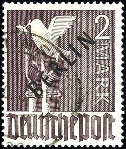 Berlin 2 Mark Schwarzaufdruck, ... 