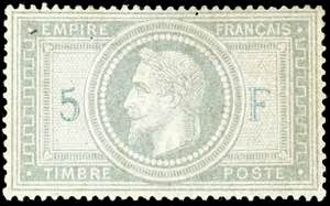 Frankreich 1869, 5 Fr. Kaiser Napoleon III., ... 