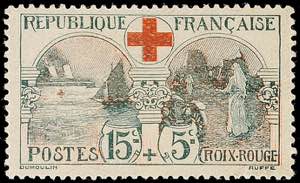 Frankreich 15 C. Rotes Kreuz 1918, ... 