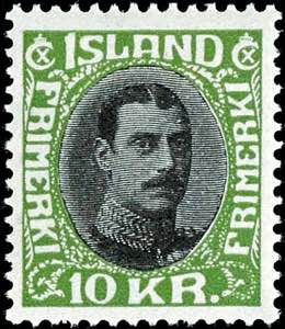 Island 10 Kronen Freimarken, ungebraucht., ... 