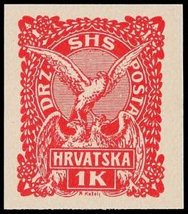 Jugoslawien 1 Kr. Freimarke, auf ... 