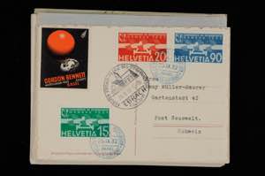 Schweiz Flugpost 1932, 10 Luftpostbelege mit ... 
