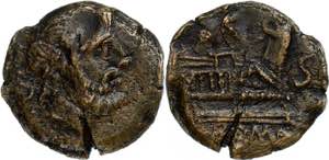 Münzen Römische Republik Semis (6,84g), ... 
