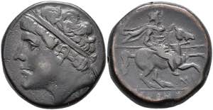 Sizilien Syrakus, Æ(17,91g), 275-216 v. ... 