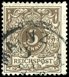 Deutsches Reich 3 Pfennig Krone/Adler, ... 