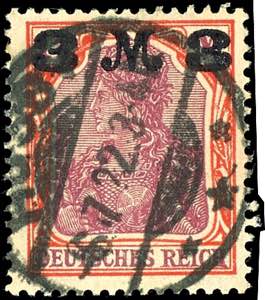 Deutsches Reich 3 Mark auf 1 1/4 Mark ... 