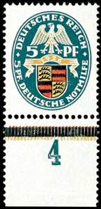 Deutsches Reich 5 Pfg Nothilfe Wappen ... 