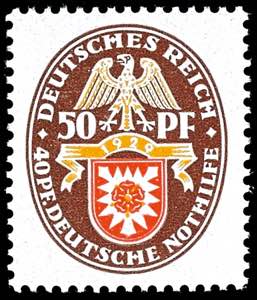 Deutsches Reich 5 Pfg - 50 Pfg Nothilfe, ... 