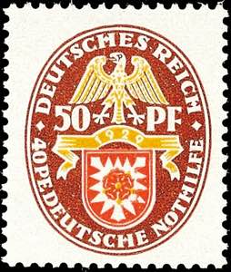Deutsches Reich 50 Pf. mit Abart PE statt ... 