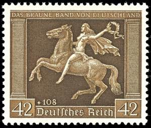 Deutsches Reich 42 Pfg Das Braune Band ... 