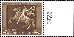 Deutsches Reich 42 + 108 Pfg. Braunes Band, ... 