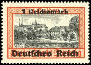 Deutsches Reich 1 RM. auf 1 G. Danzig ... 