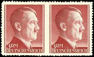 Deutsches Reich 2 RM Hitler, waagerechtes ... 