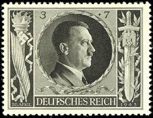 Deutsches Reich 3 - 12 Pfg Geburtstag Adolf ... 