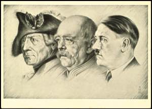 Porträtkarten Adolf Hitler, zusammen mit ... 