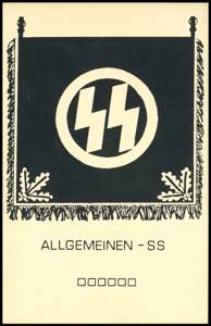 SS-Wehrmachts- und Soldatenkarten SS Banner, ... 