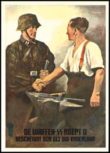 diverses Propagandamaterial De Waffen-SS ... 