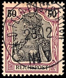 Deutsche Post in China Petschili 50 Pfennig ... 
