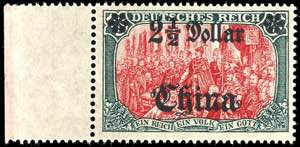 Deutsche Post in China 2 1/2 Dollar auf 5 ... 